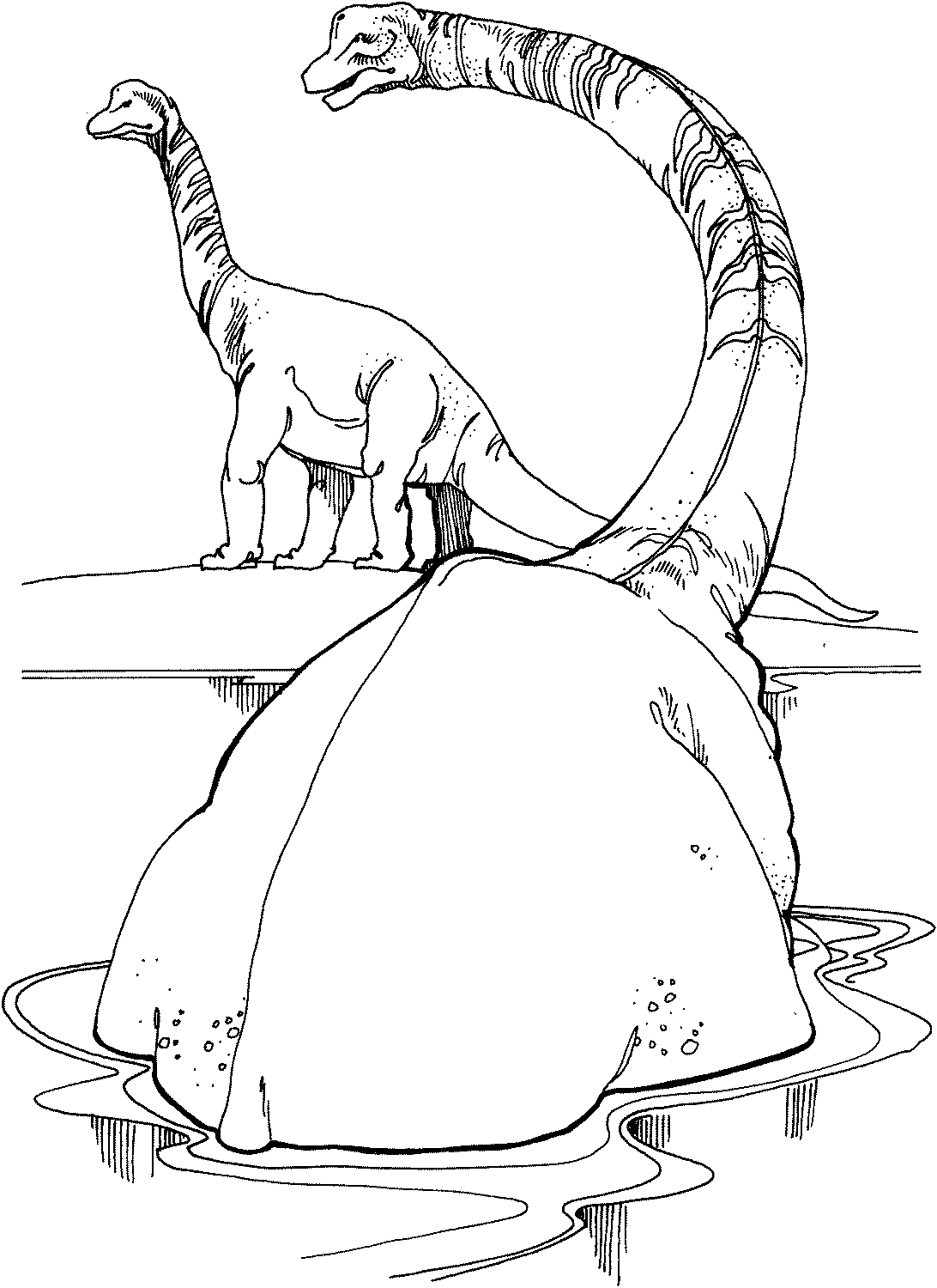 free brachiosaurus coloring pages