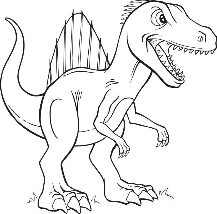 free printable spinosaurus coloring pages