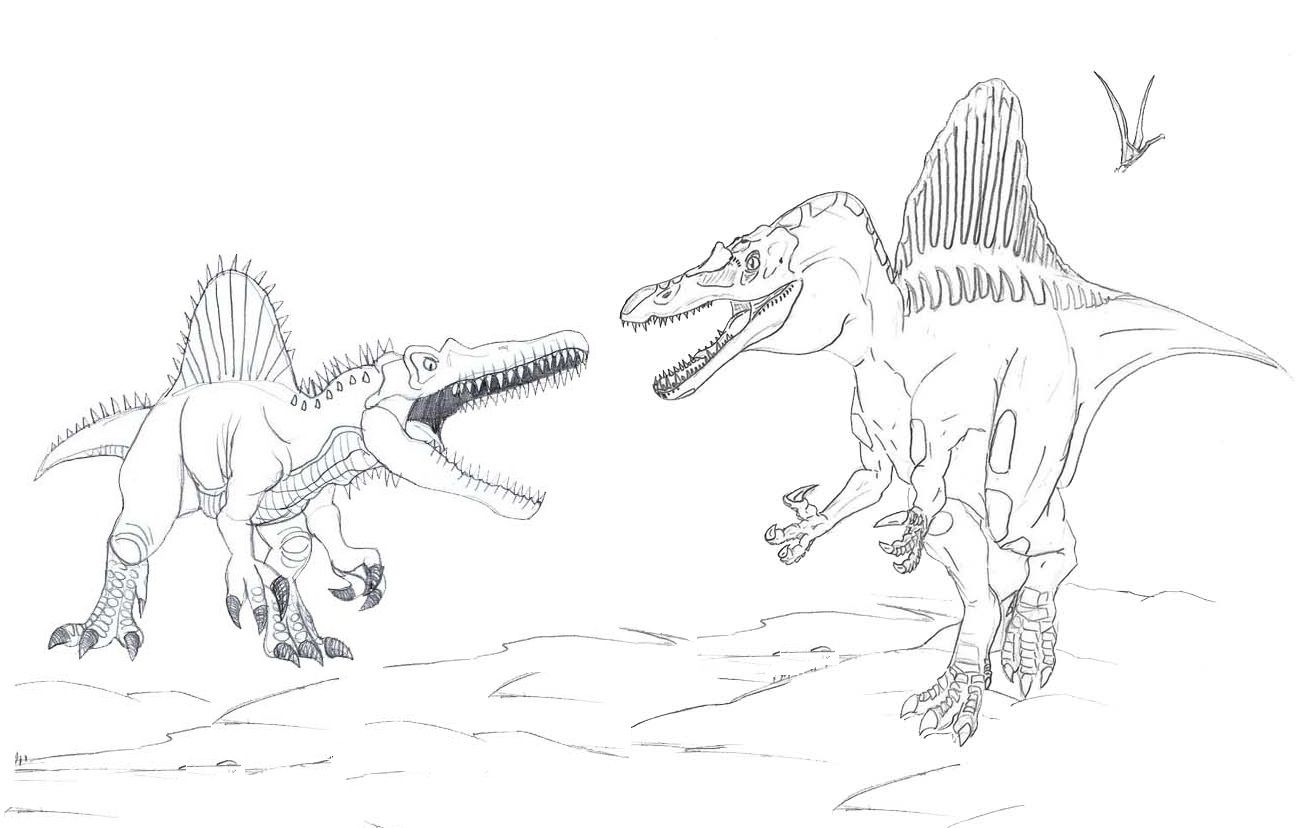 spinosaurus coloring pages to print