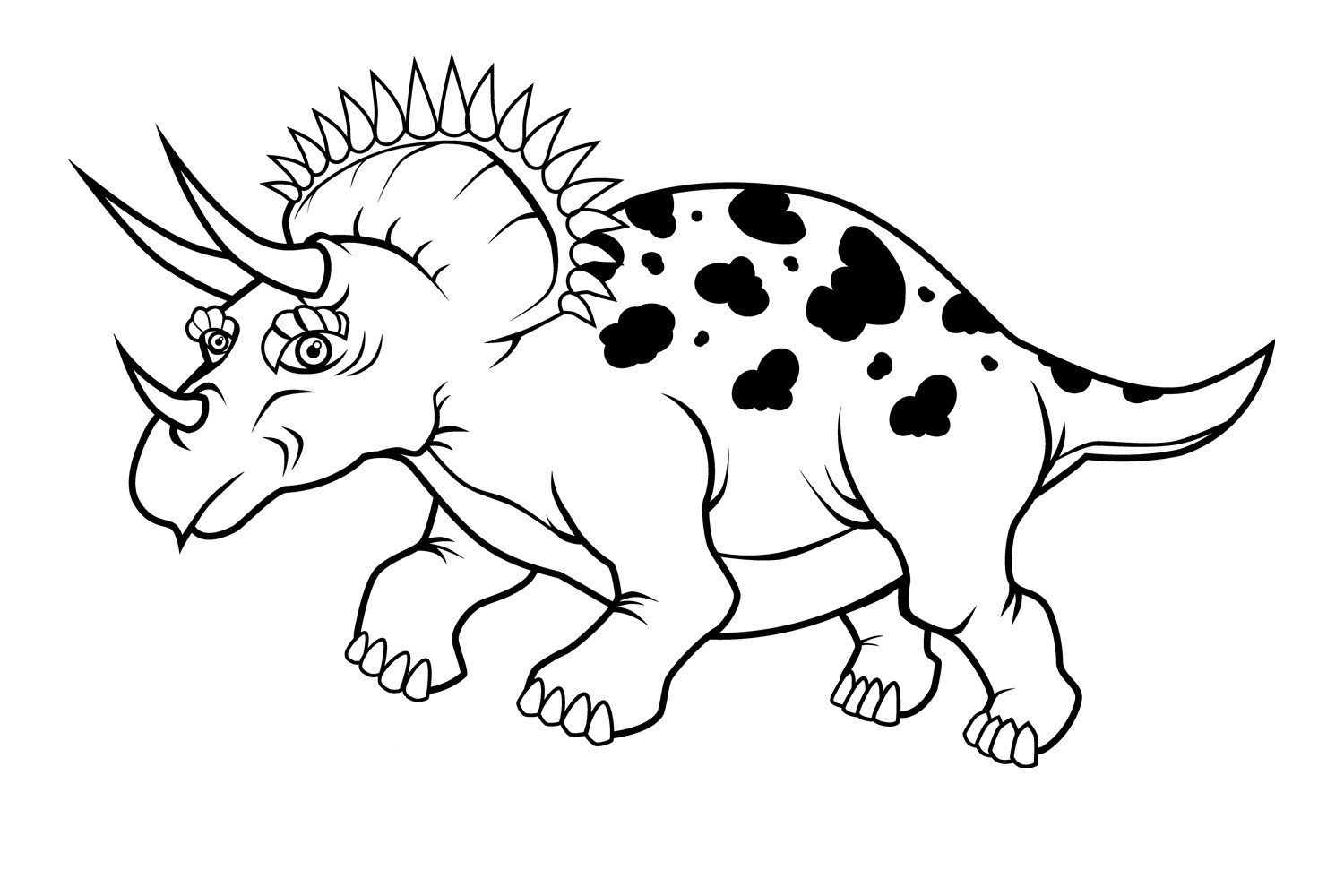 triceratops coloring pages