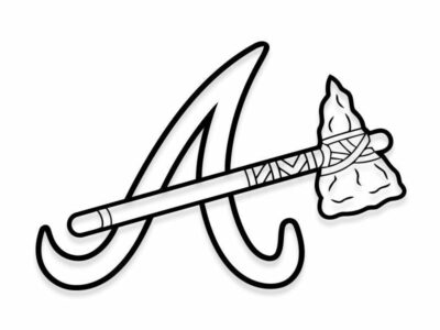 atlanta braves coloring pages