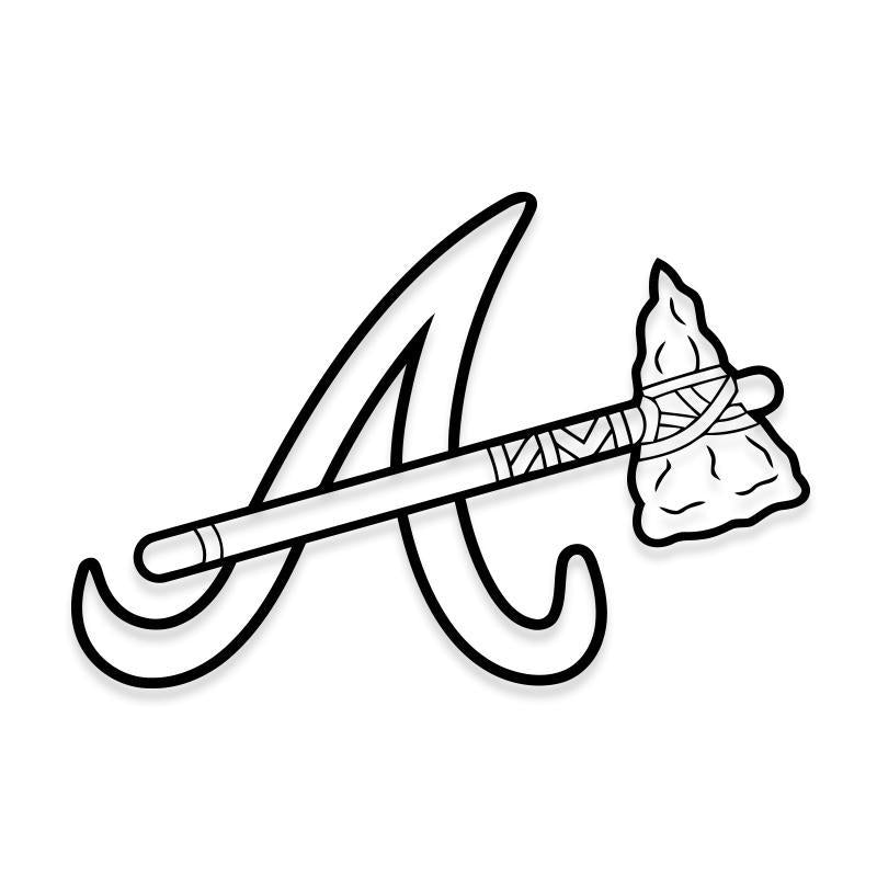 atlanta braves coloring pages