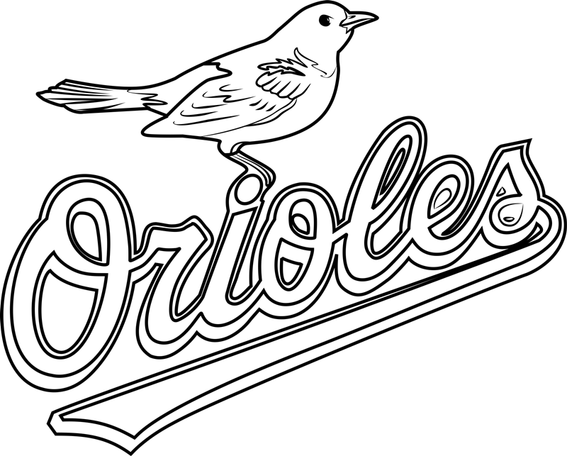 baltimore orioles coloring pages