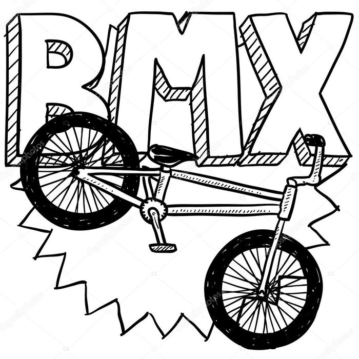 bmx coloring pages