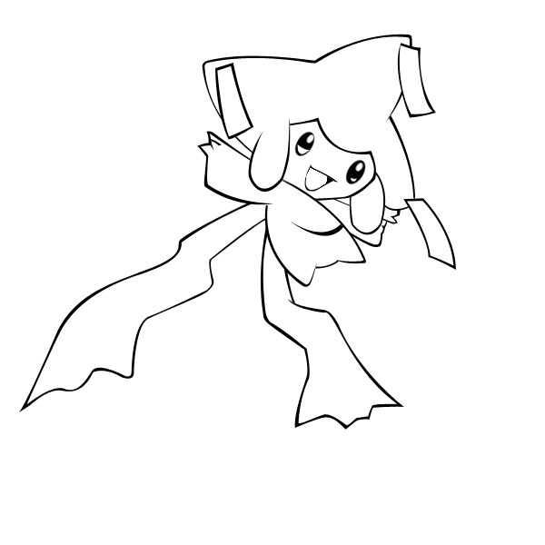 jirachi pokemon coloring pages