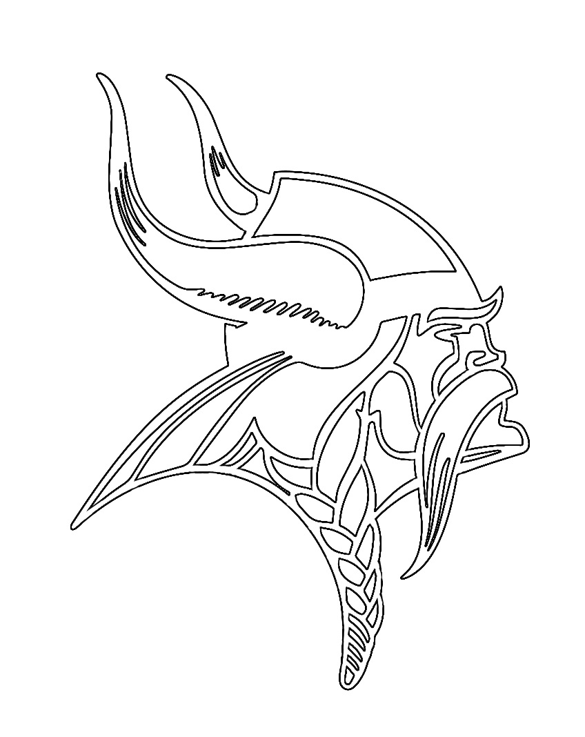 nfl minnesota vikings coloring page