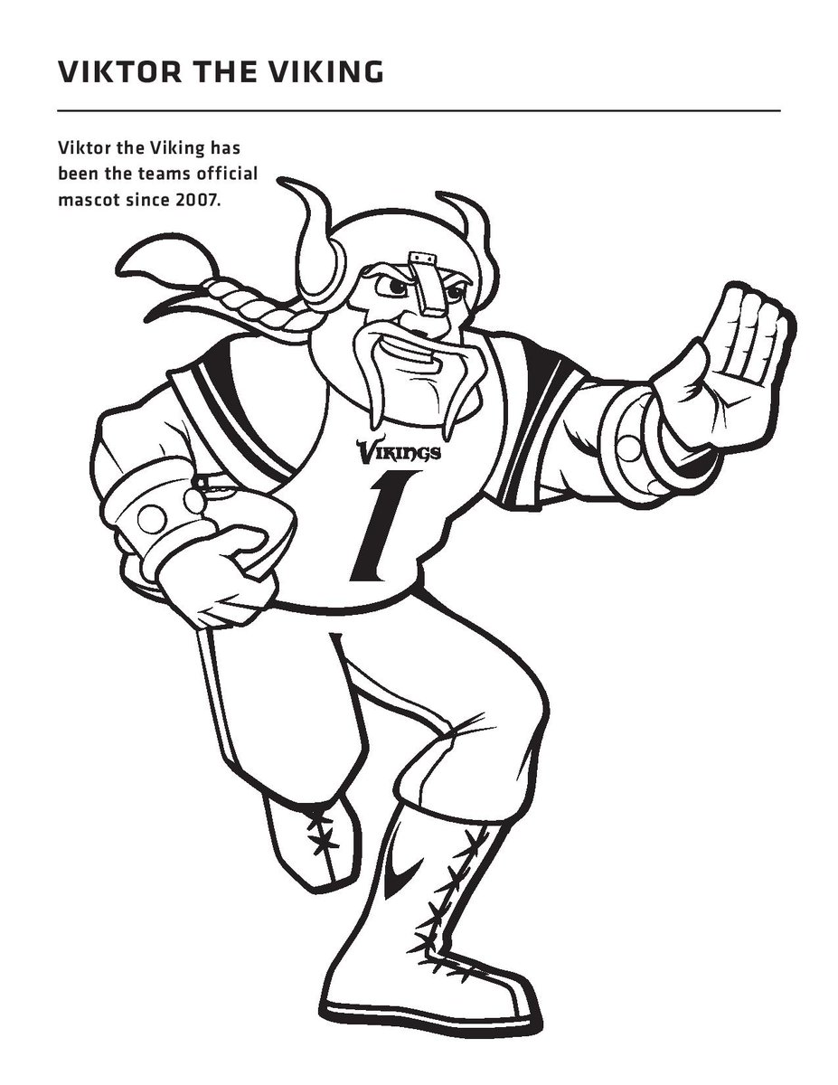 minnesota vikings coloring pages viktor