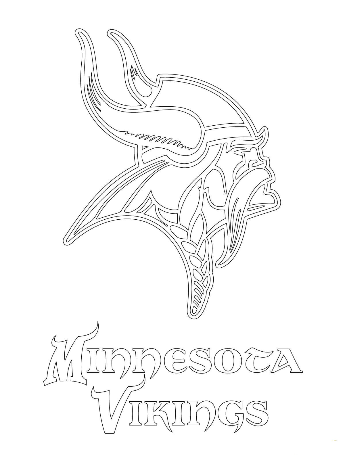 minnesota vikings coloring pages