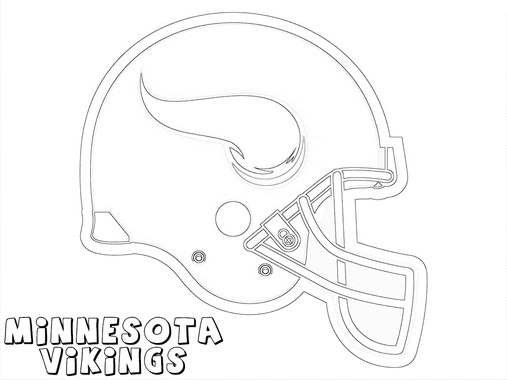 minnesota vikings helmet coloring pages