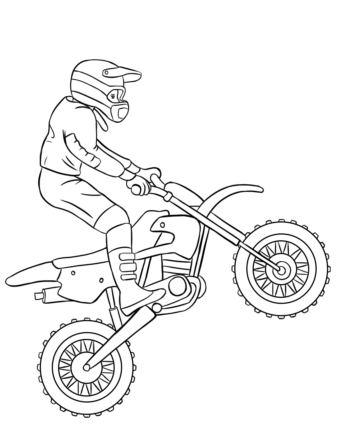 motocross coloring pages