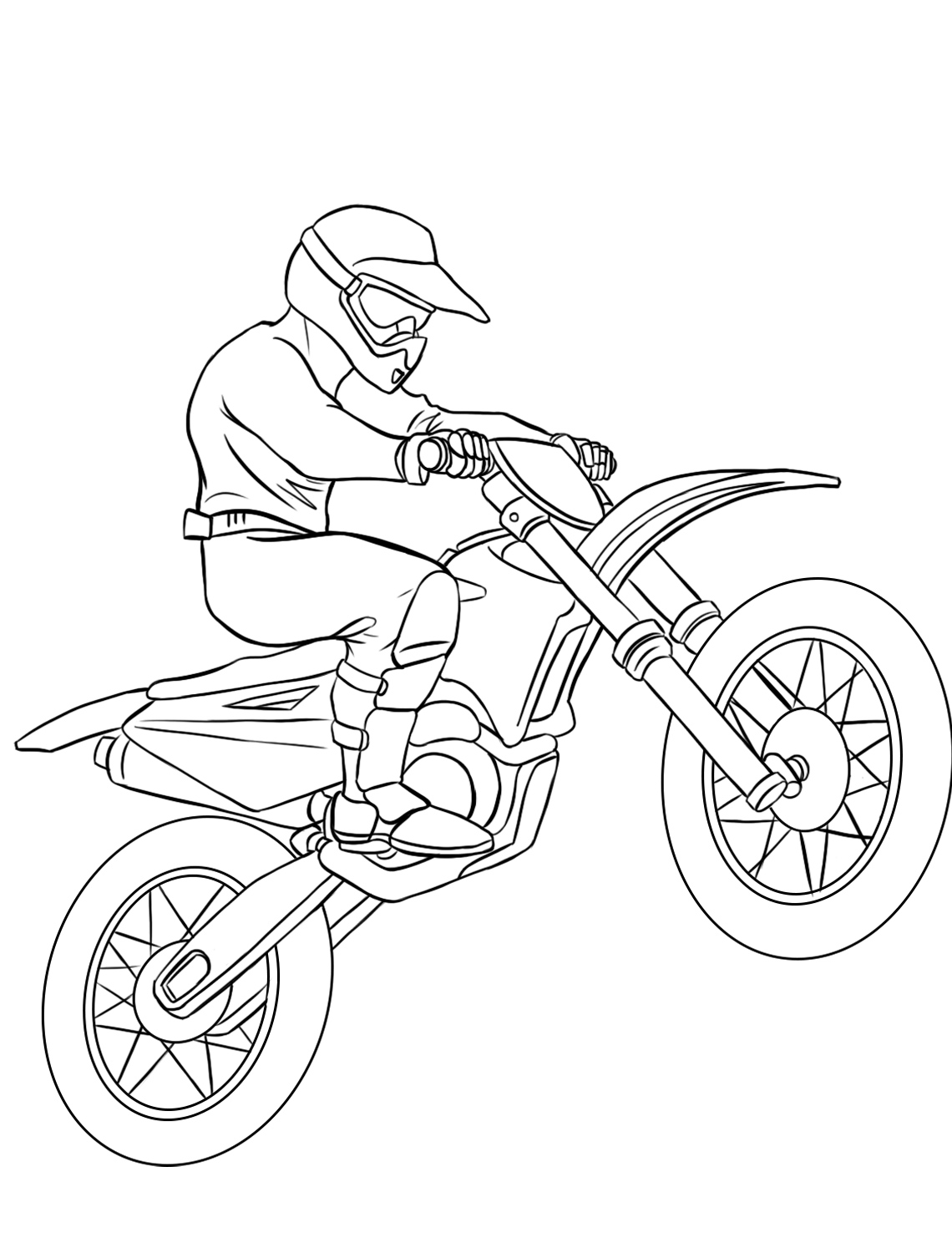 motocross helmet coloring pages