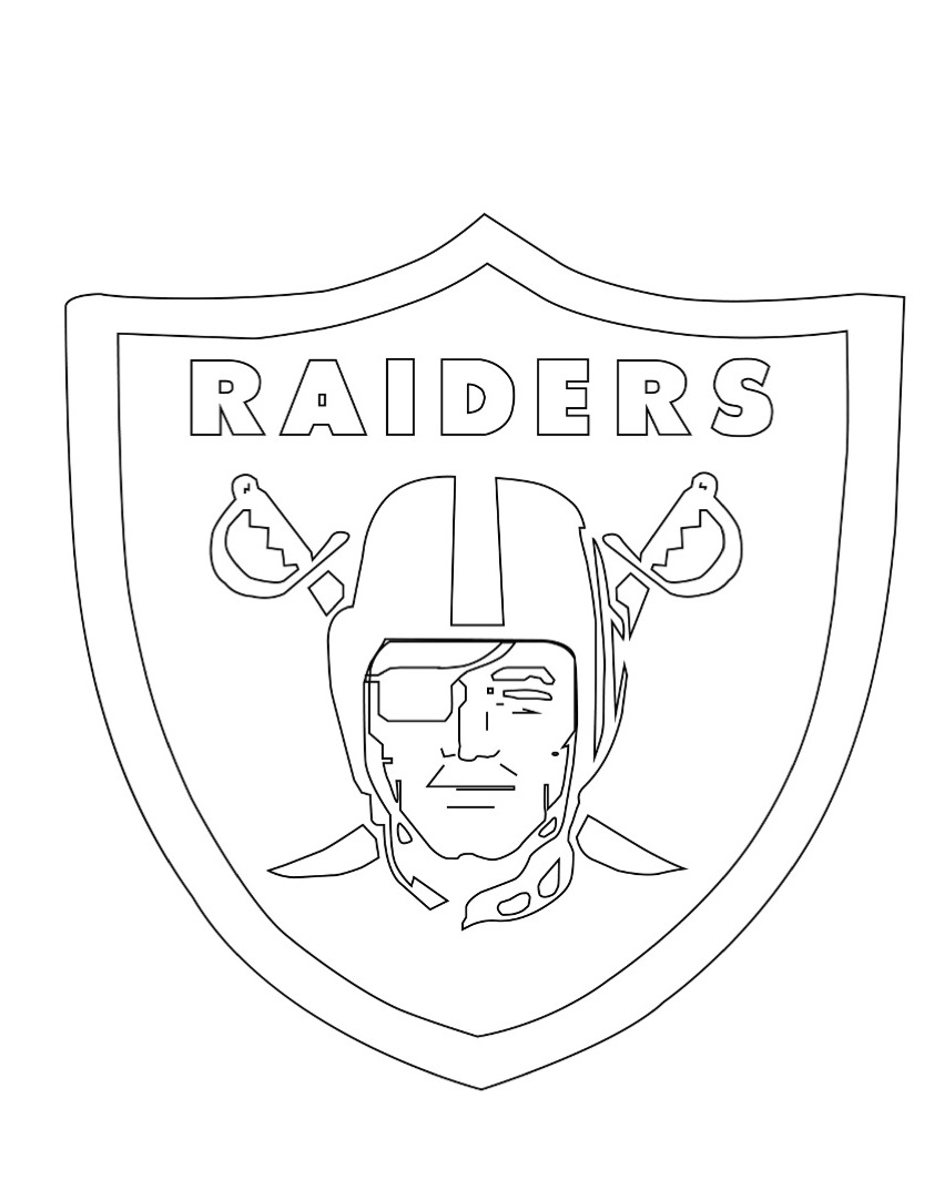 nfl las vegas raiders coloring pages