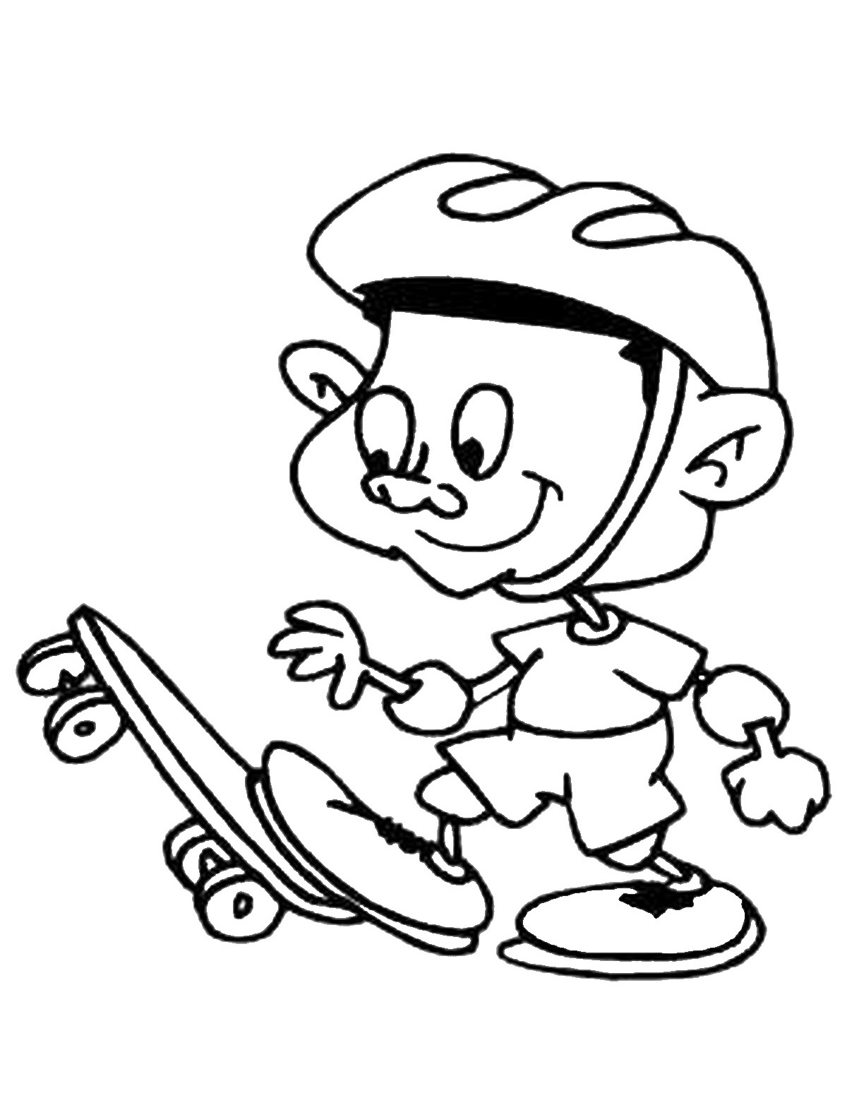 skateboarding coloring pages printable for kids