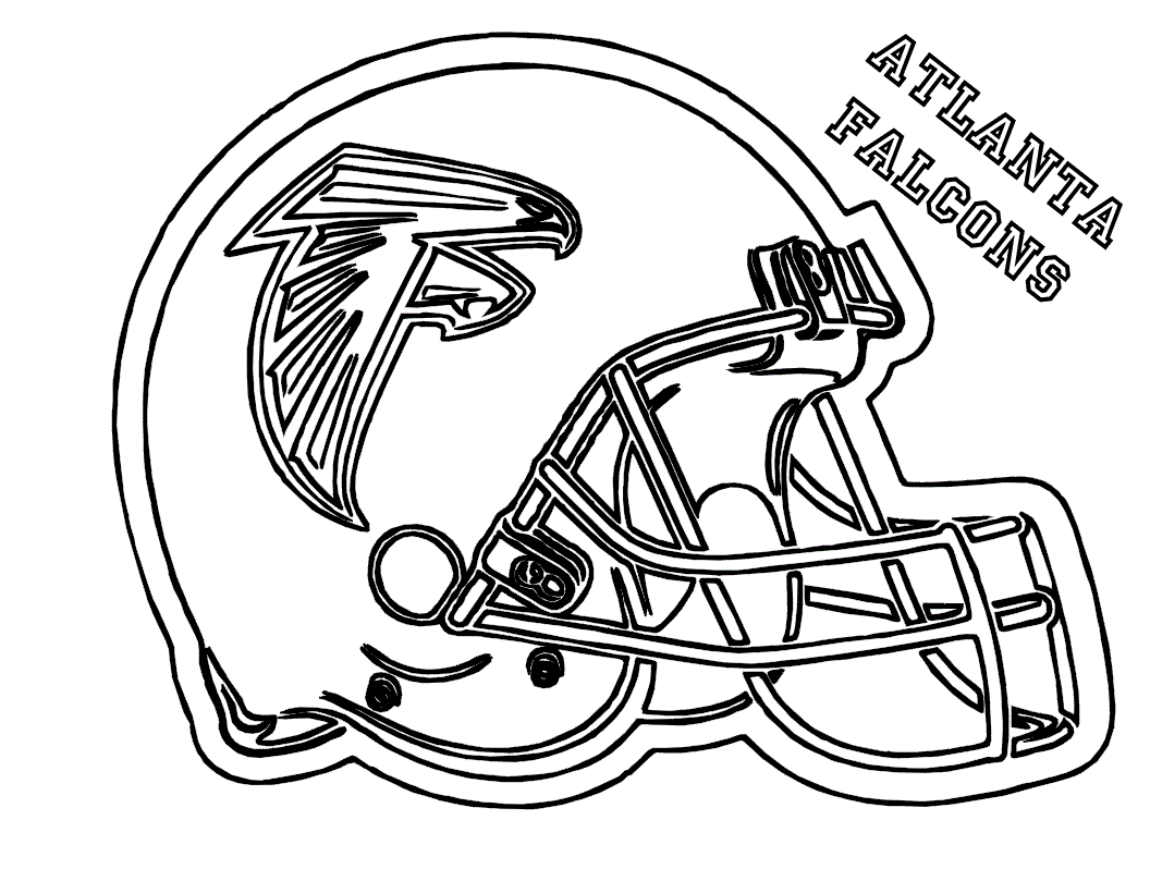 atlanta falcons helmet coloring pages