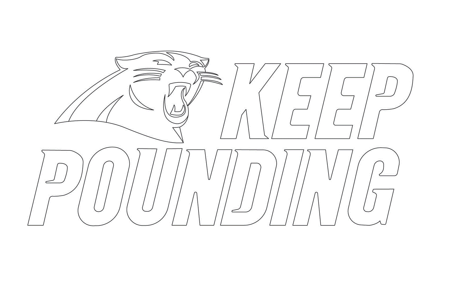 coloring pages carolina panthers