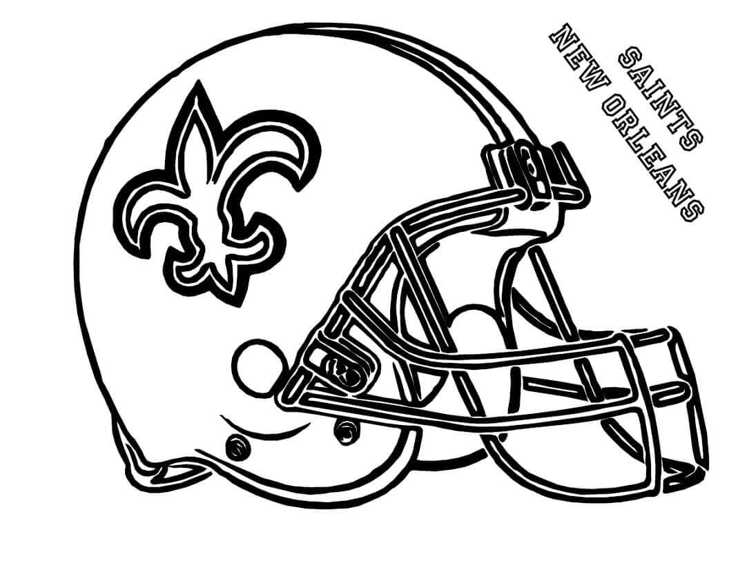 coloring pages new orleans saints