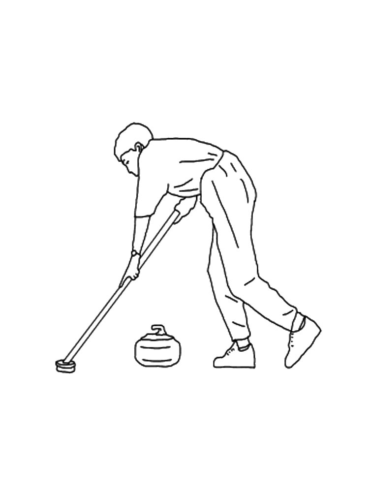 curling coloring pages