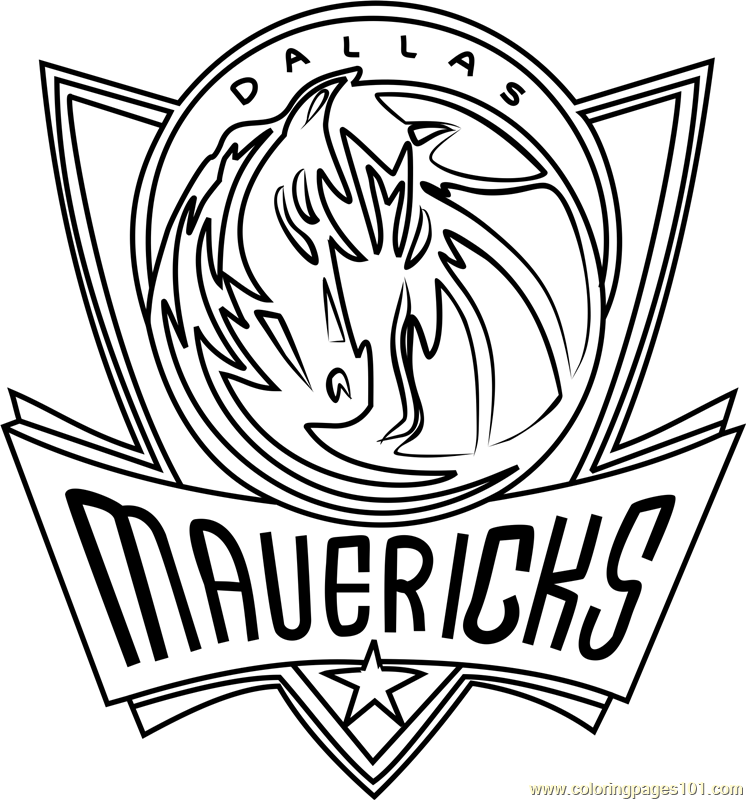 dallas mavericks coloring pages printable