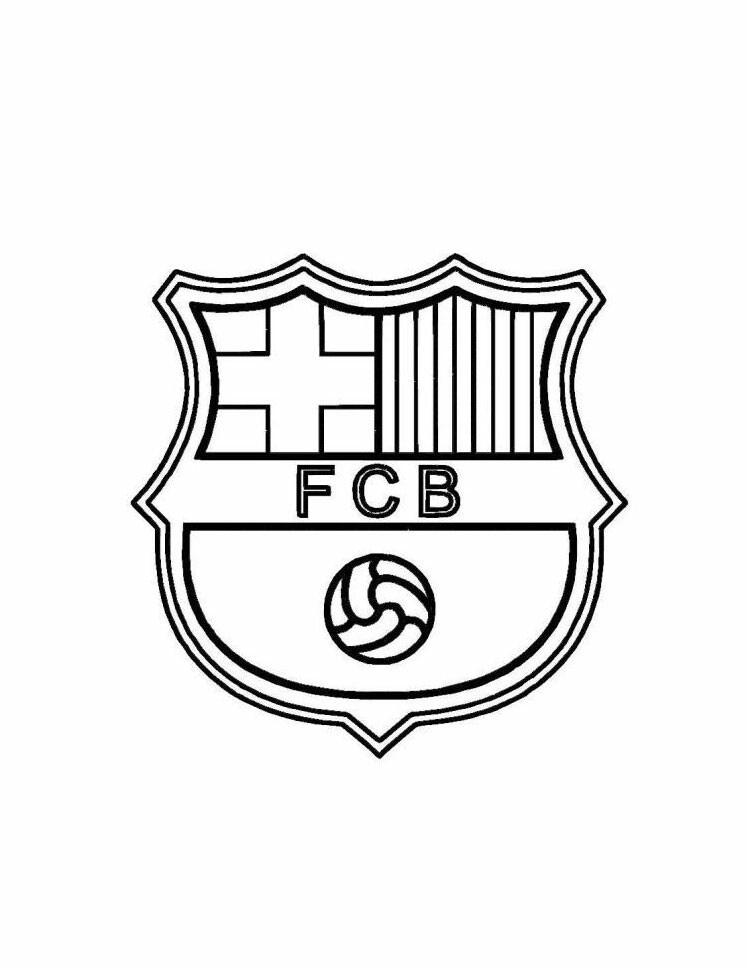 fc barcelona coloring pages