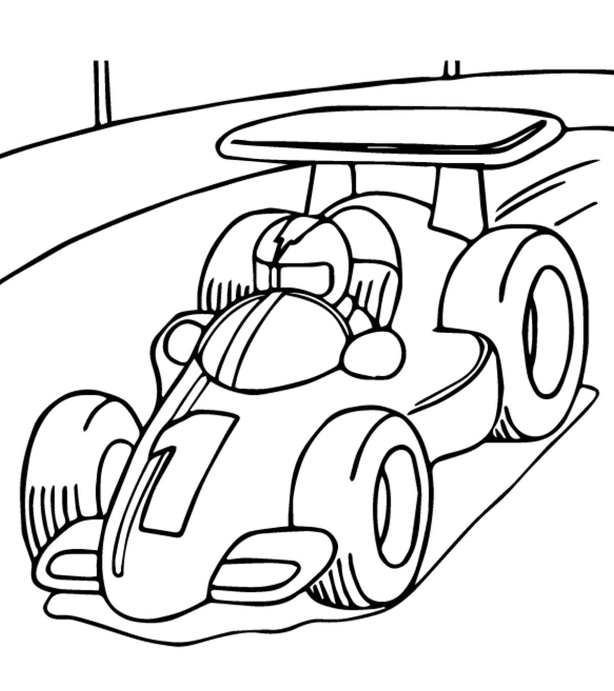 formula 1 coloring pages for kids