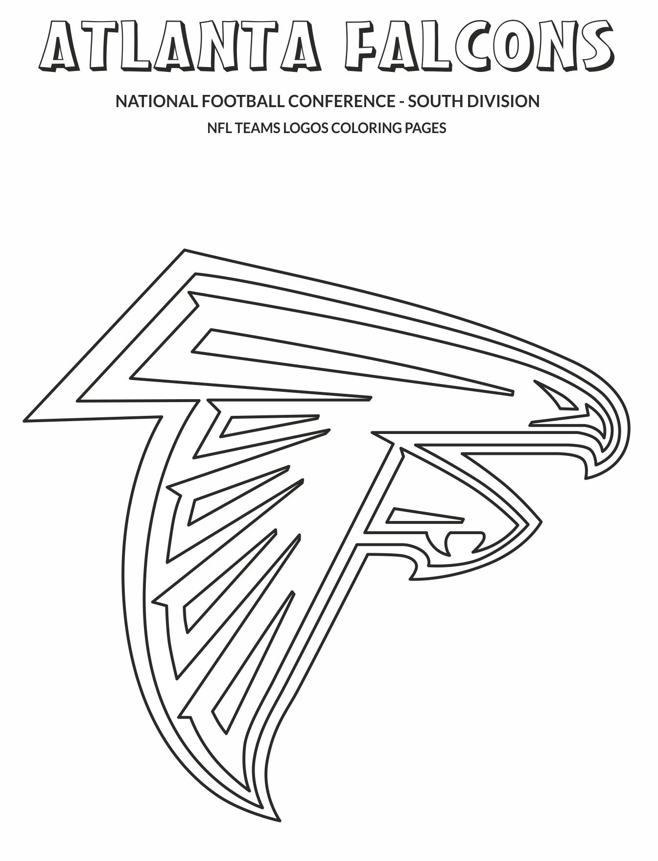 free atlanta falcons coloring pages