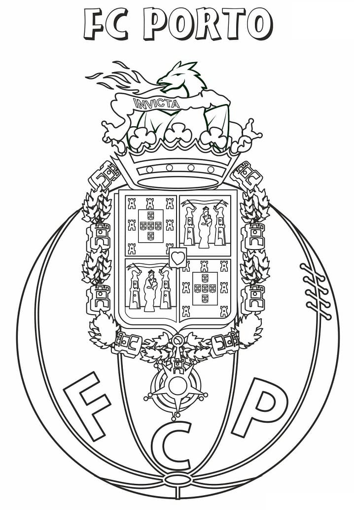 free fc porto coloring pages