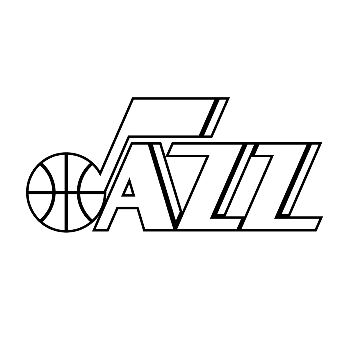 free utah jazz coloring pages