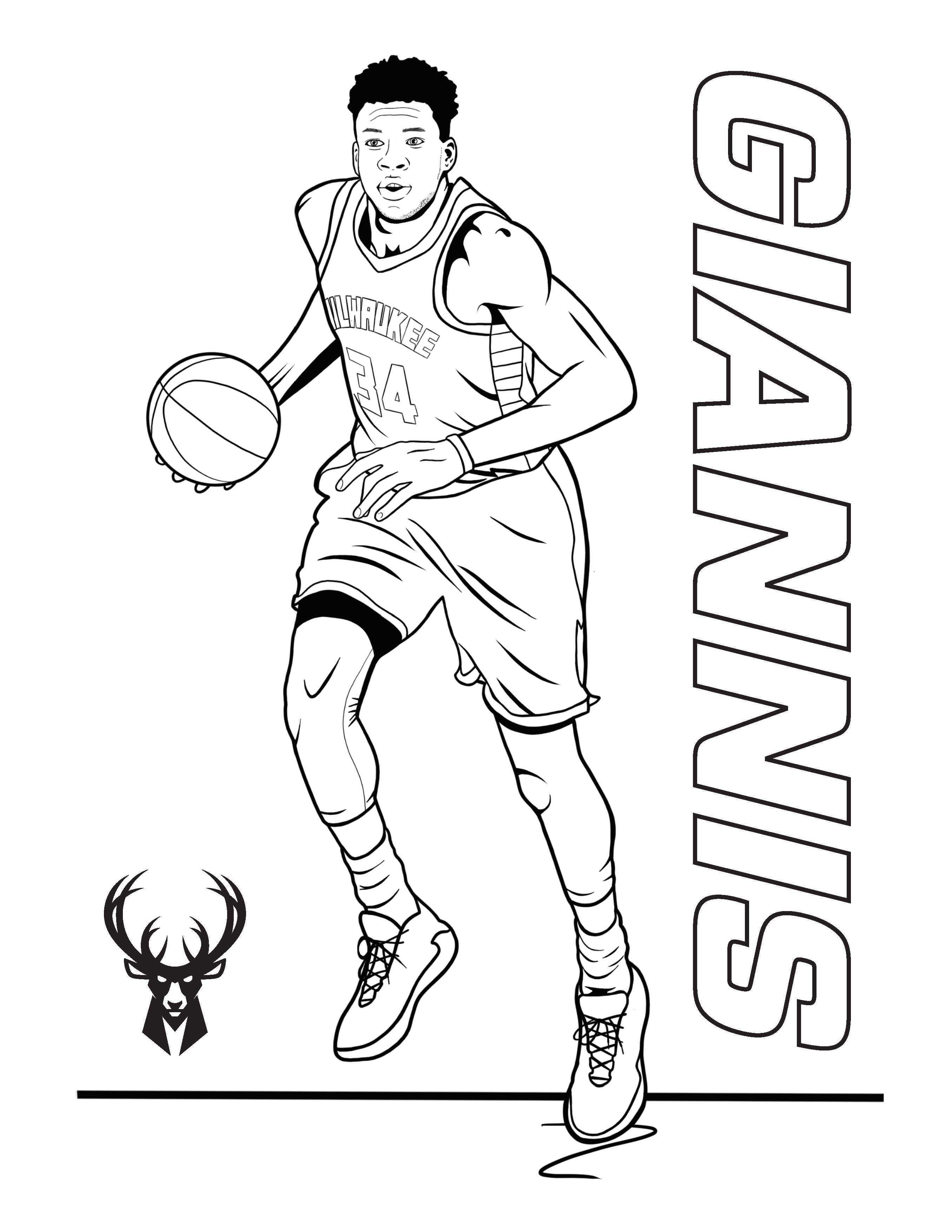 milwaukee bucks coloring pages printable