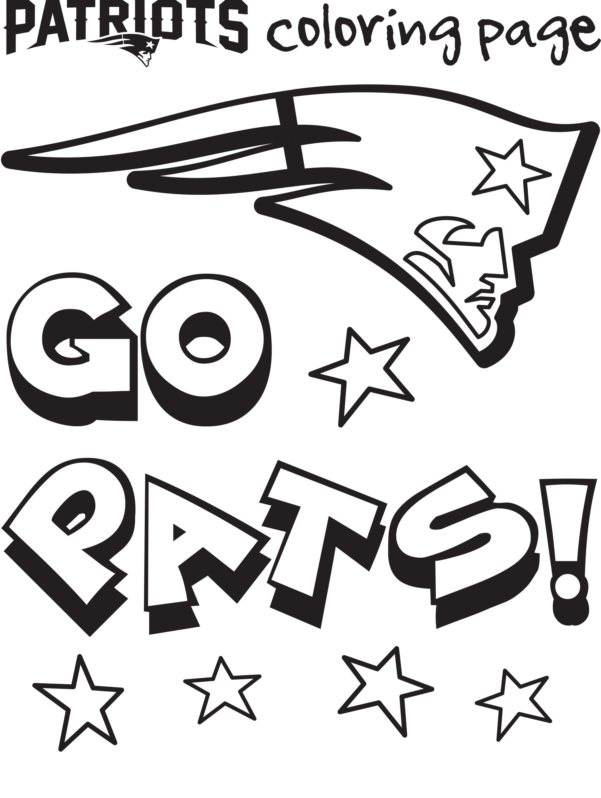 new england patriots coloring pages