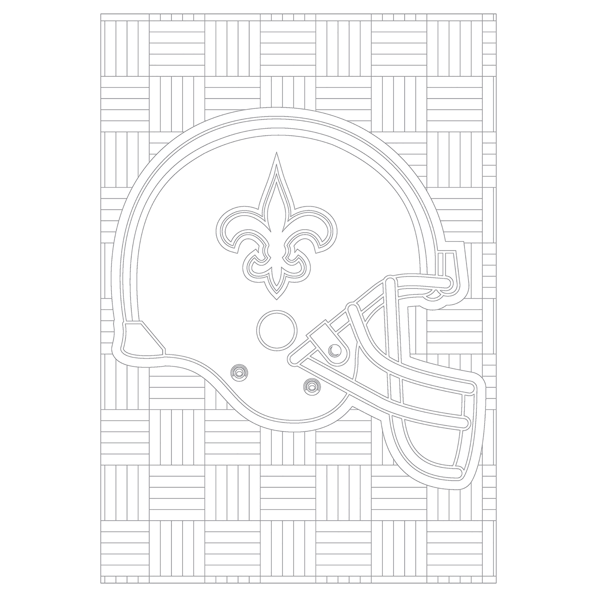 new orleans saints coloring pages helmet