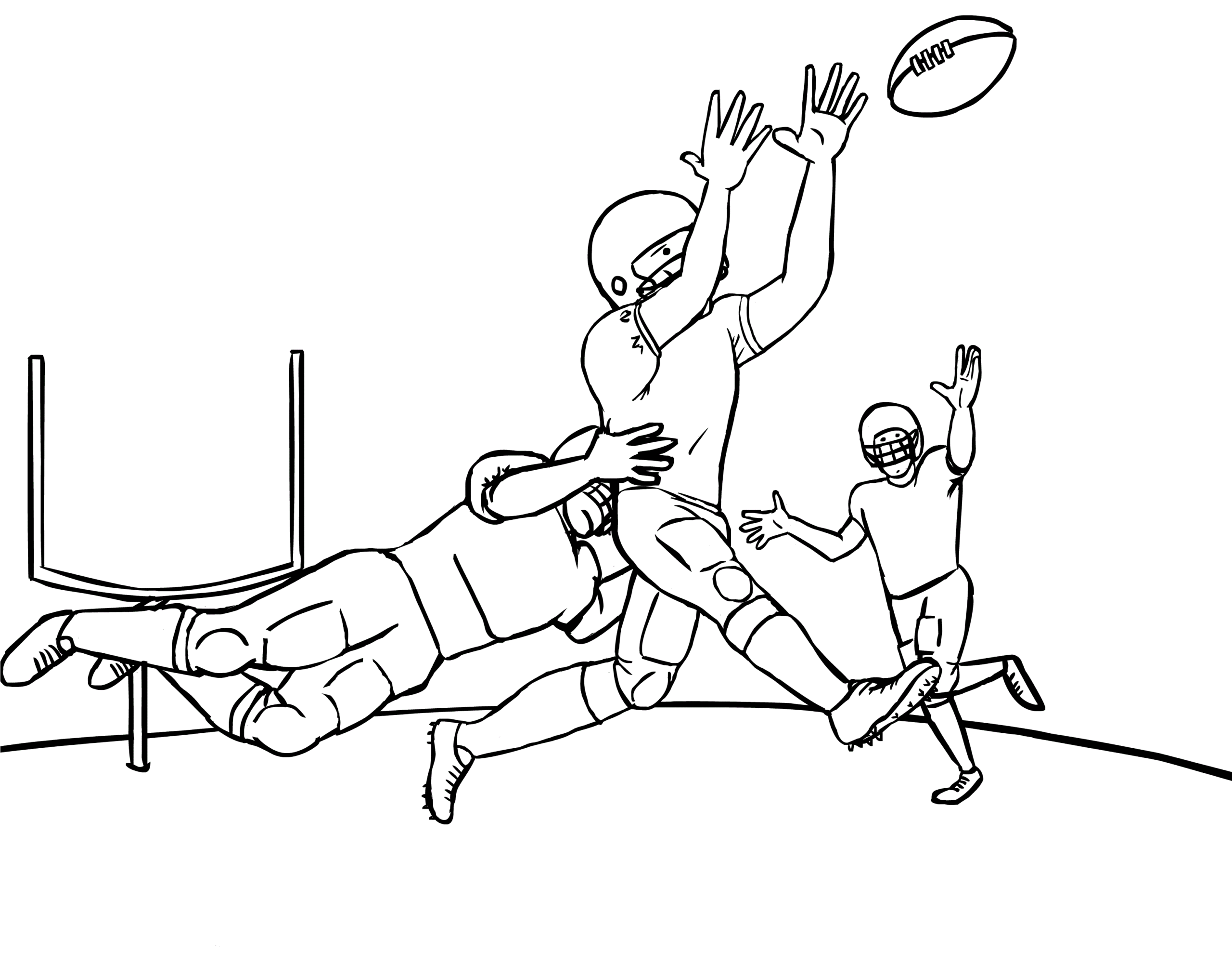 printable american football coloring pages