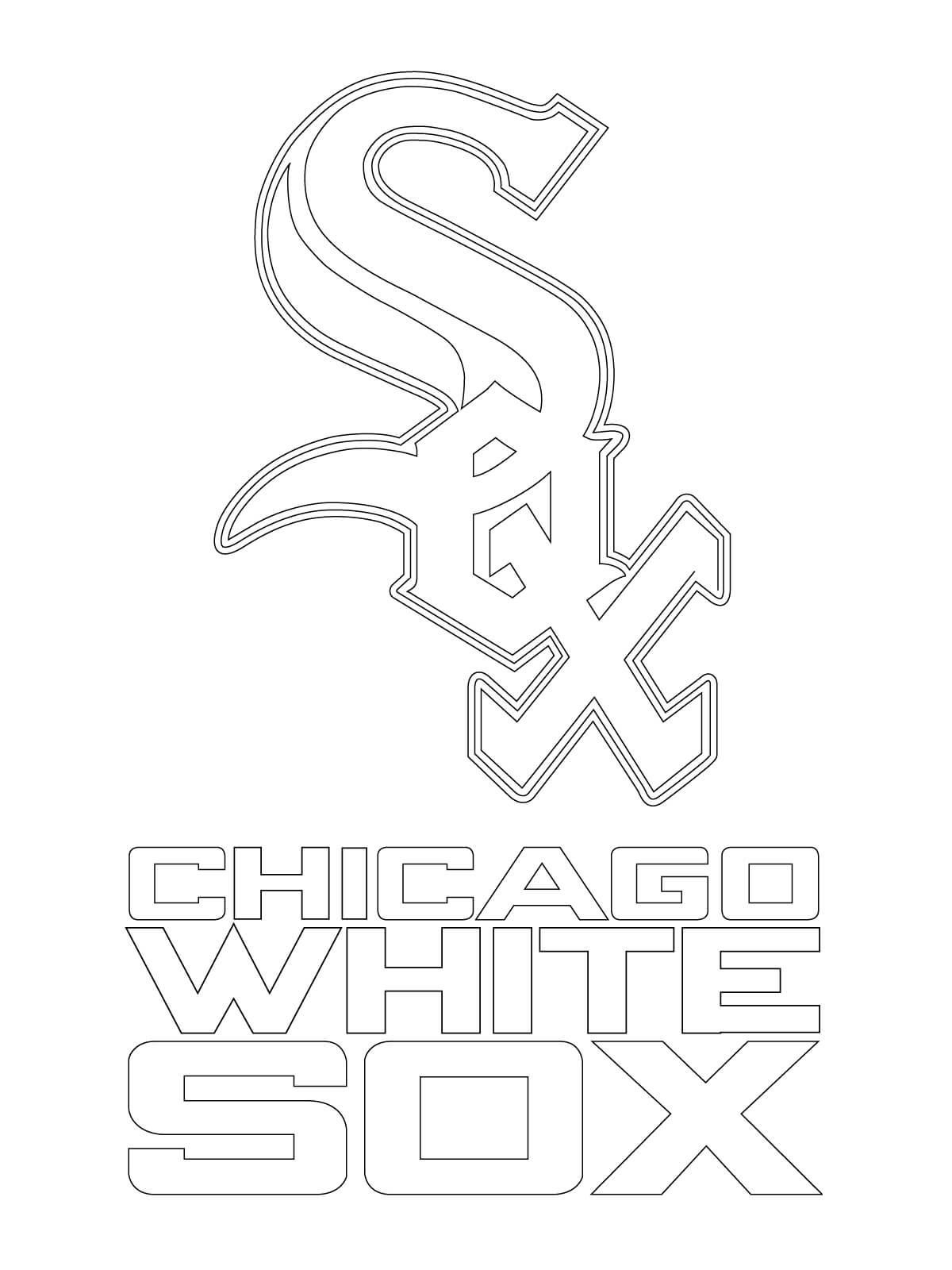 printable chicago white sox coloring pages