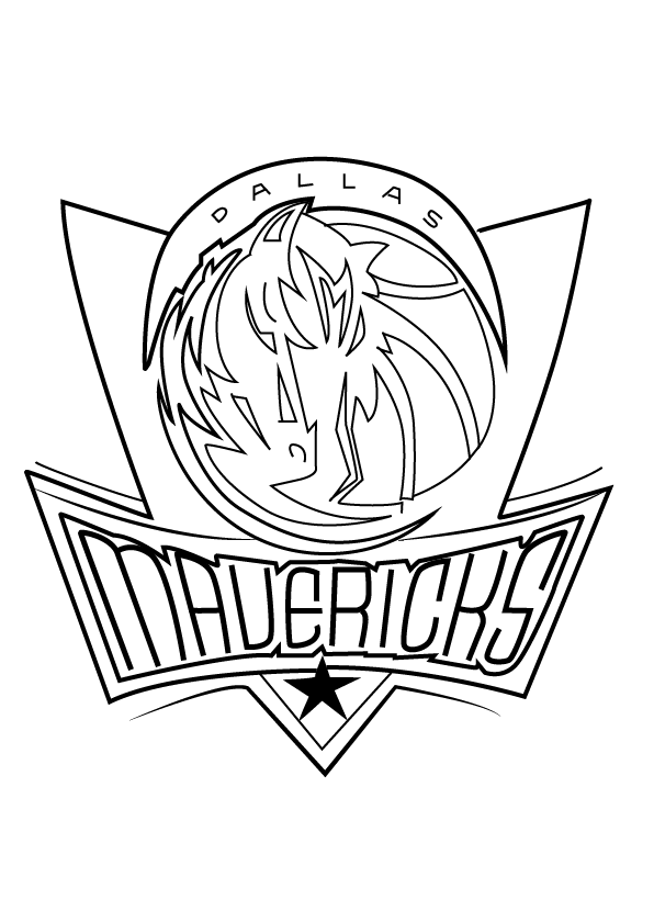 printable dallas mavericks coloring pages