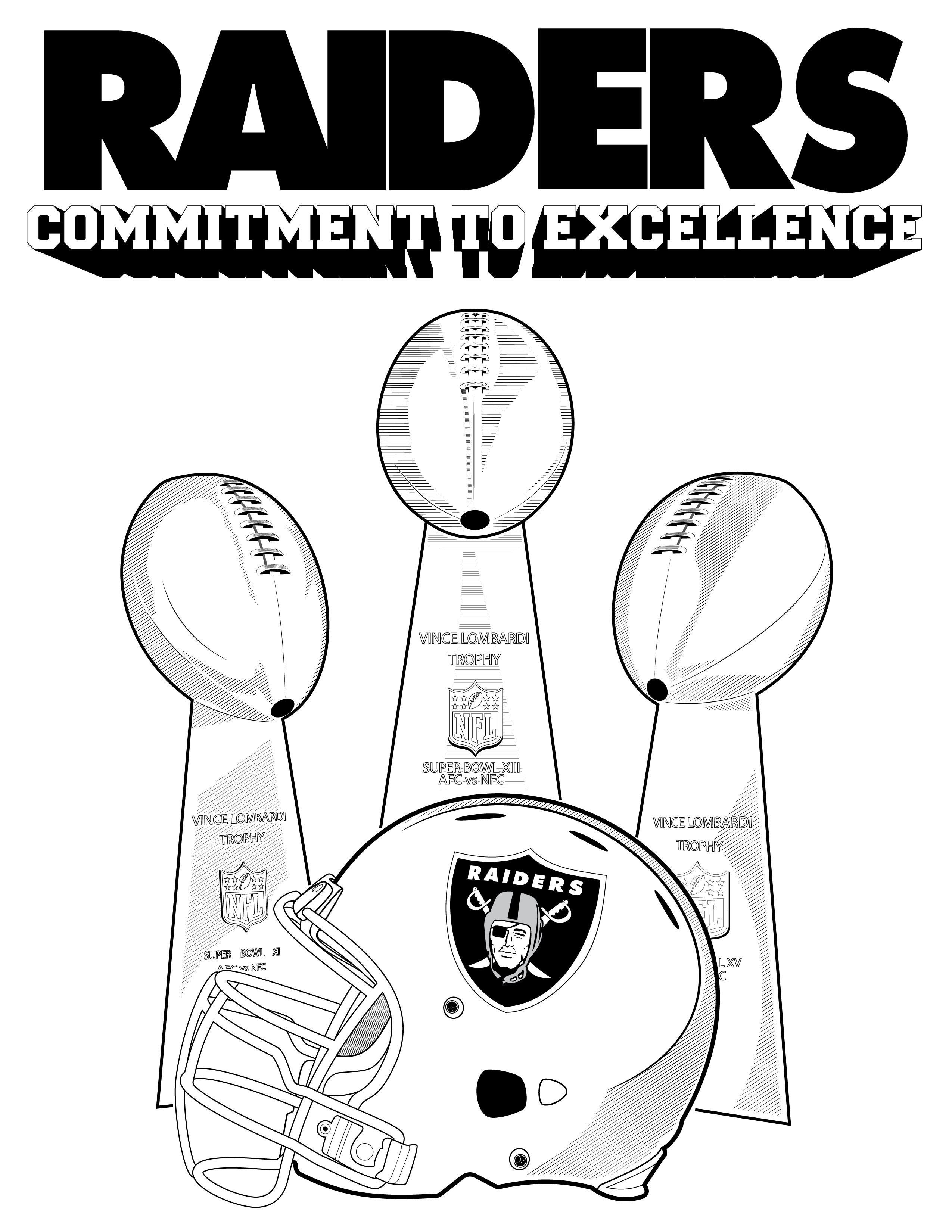 printable las vegas raiders coloring pages