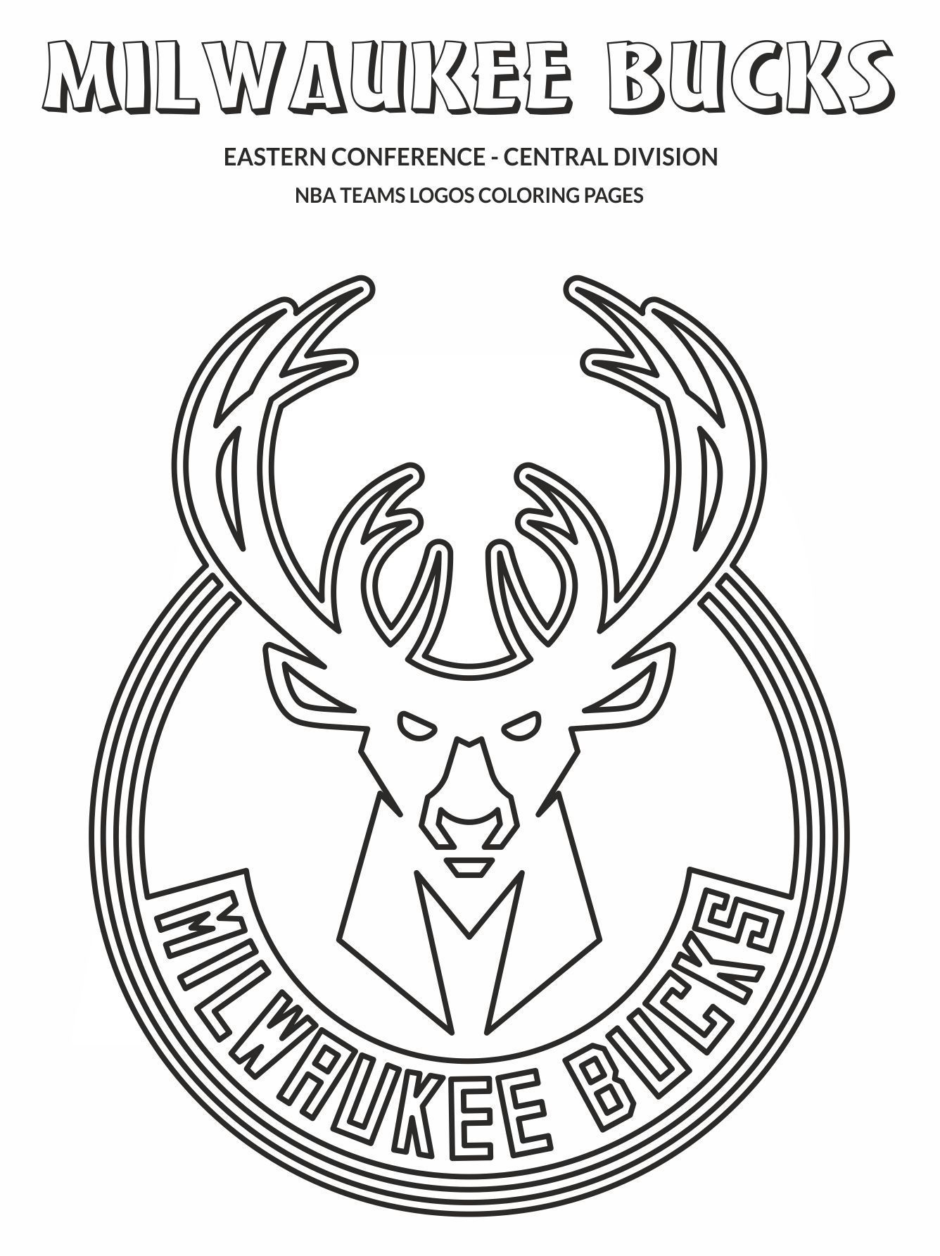 printable milwaukee bucks coloring pages