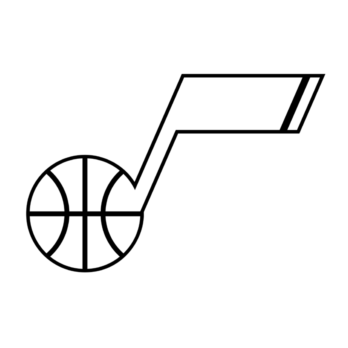 utah jazz coloring sheet