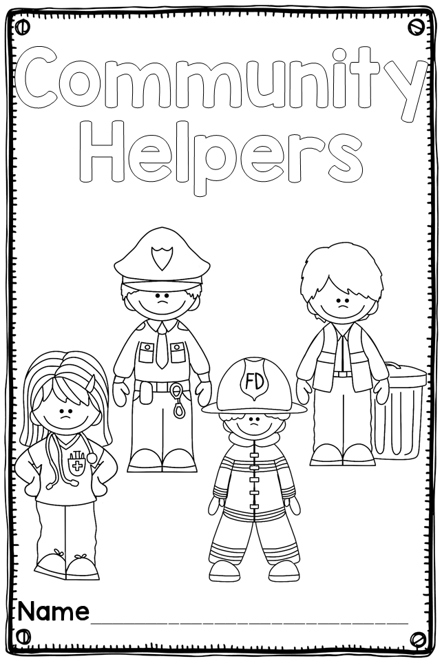 community helpers preschool coloring pages