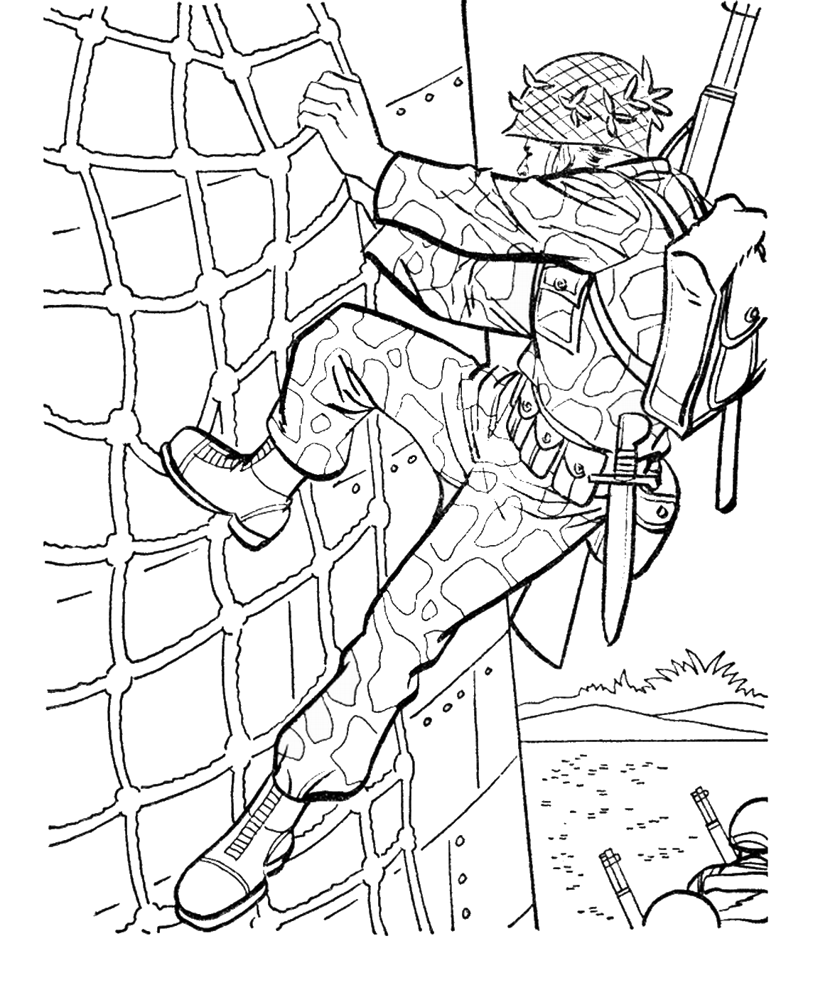 army coloring pages