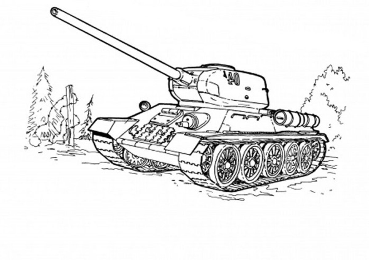 army tank coloring pages