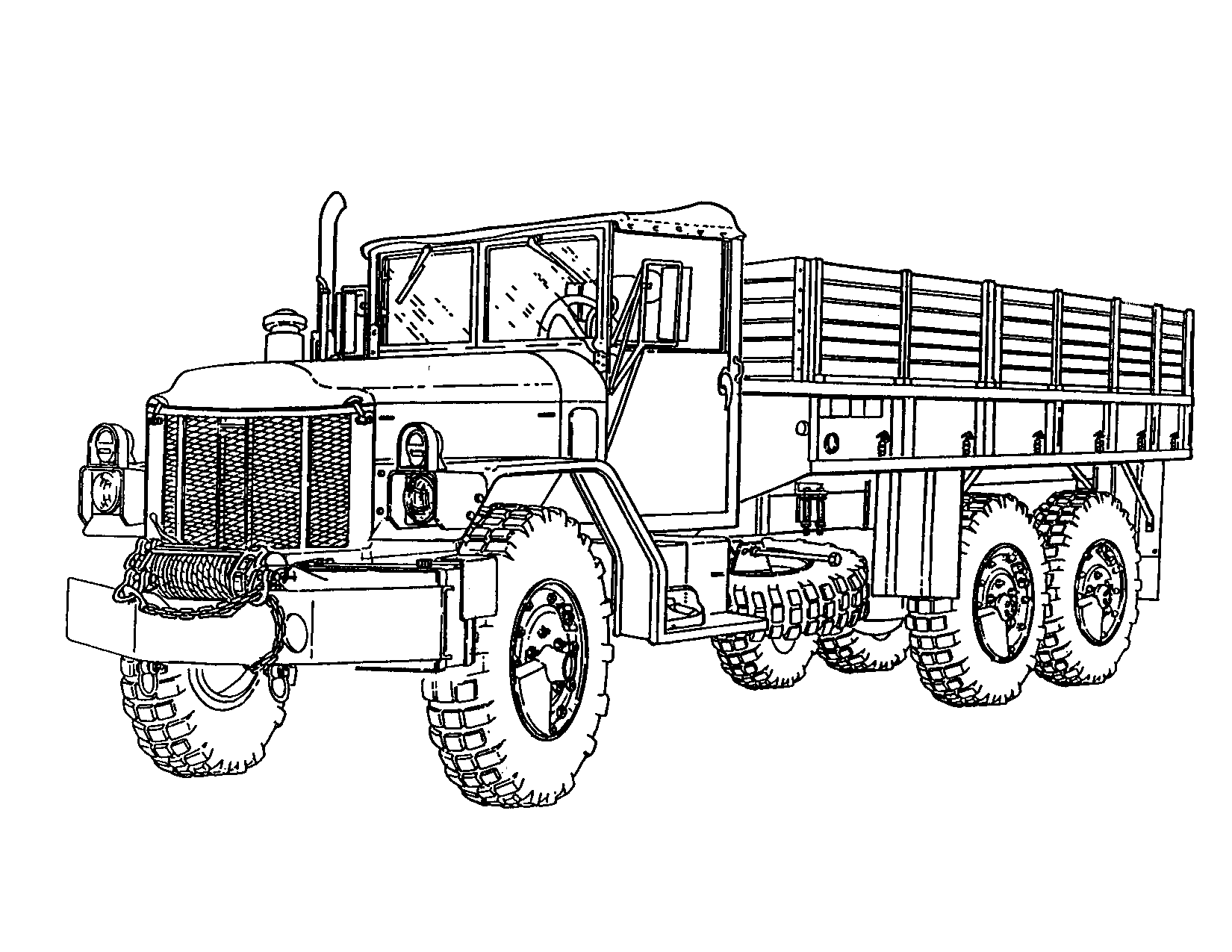 army truck coloring pages