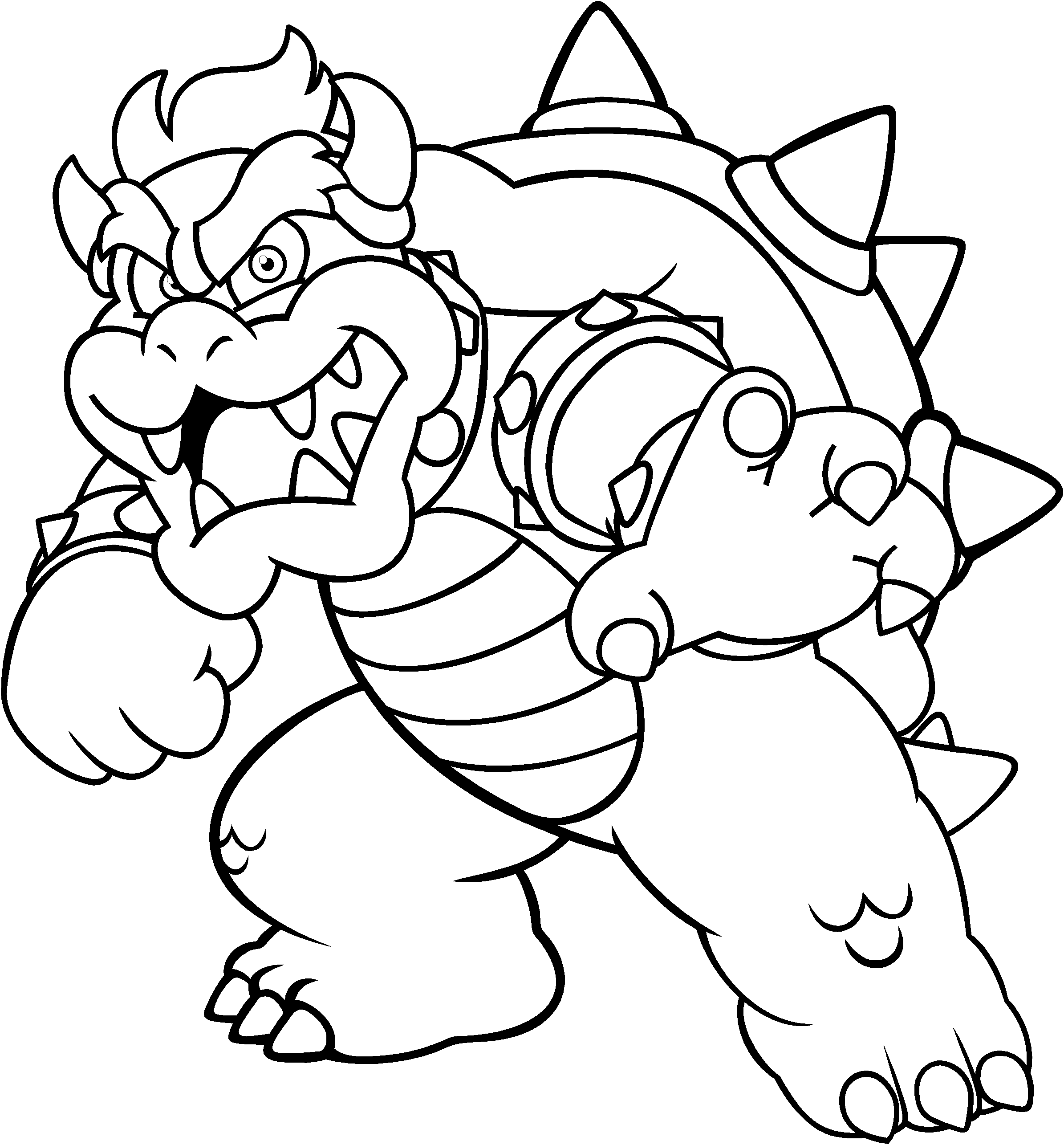 bowser coloring pages