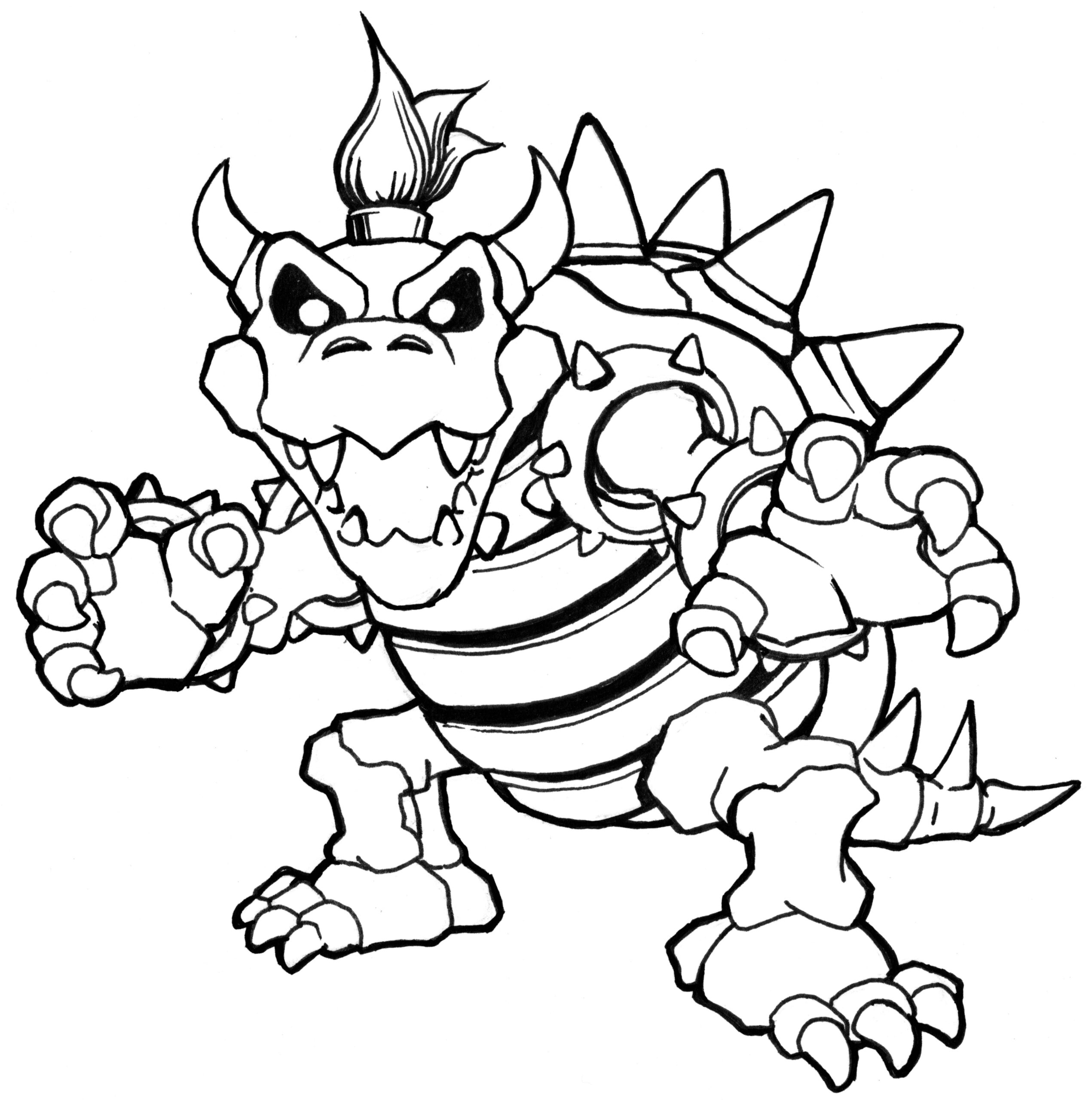 bowser jr coloring pages