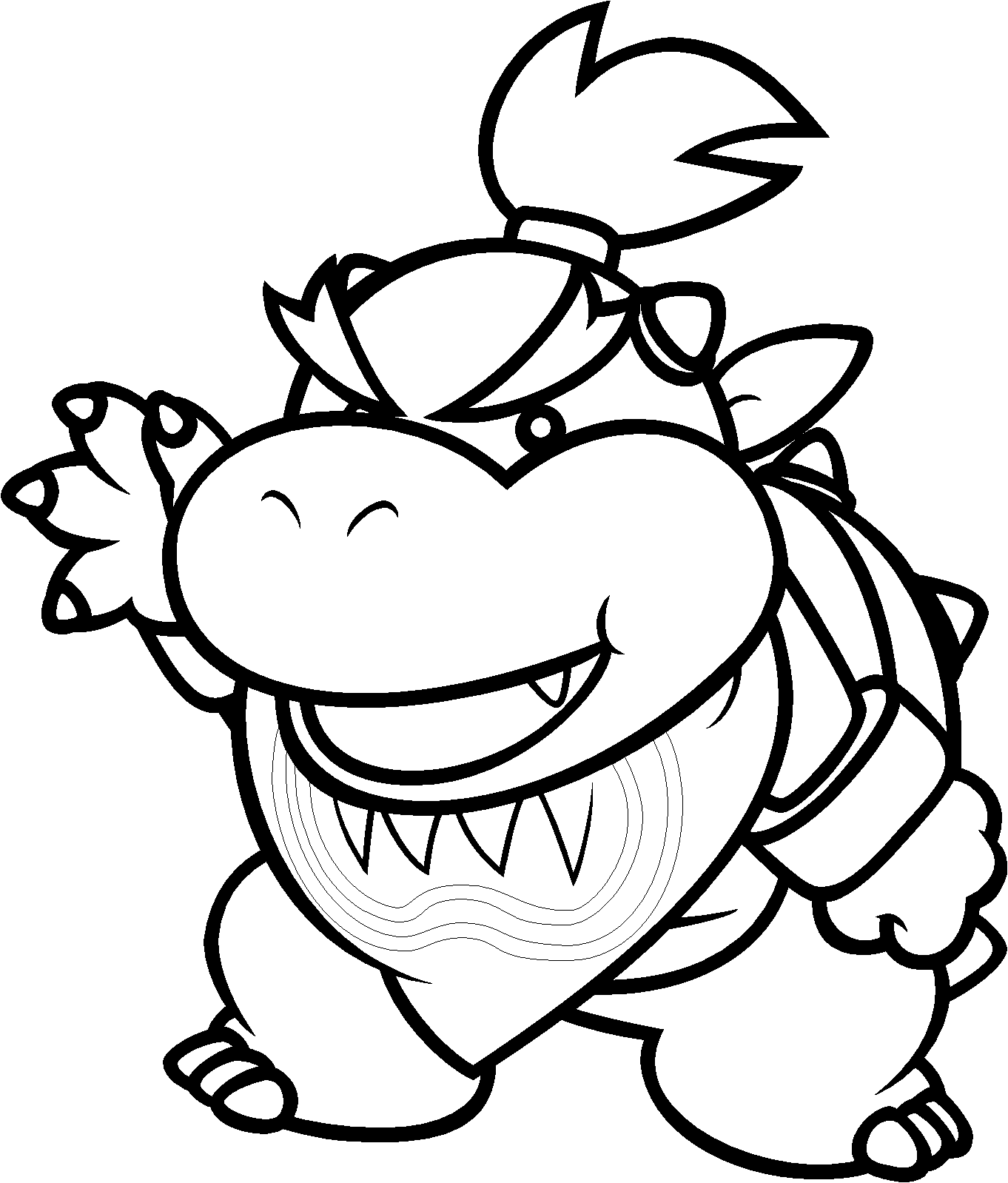 dry bowser coloring pages