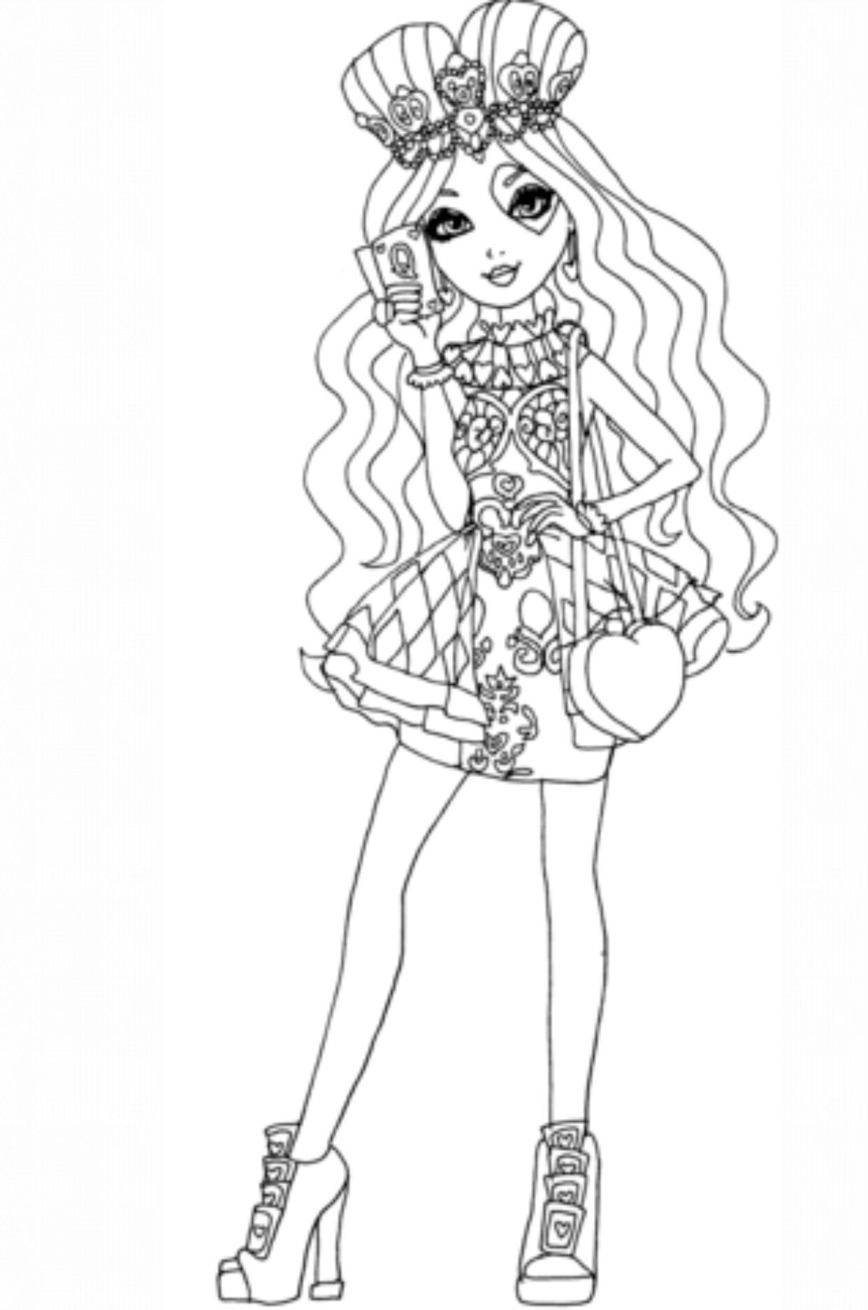 ever after high dragon games coloring pages