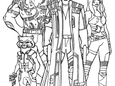 guardians of the galaxy coloring pages