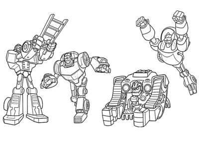 rescue bots coloring pages