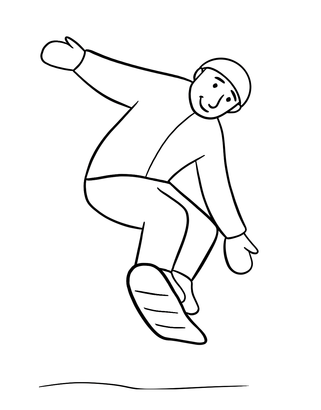 cool snowboarding coloring pages