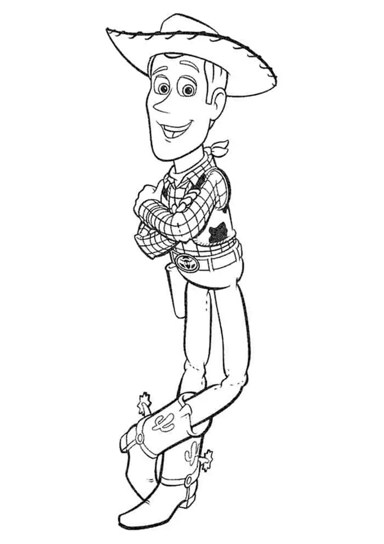 woody the cowboy coloring pages