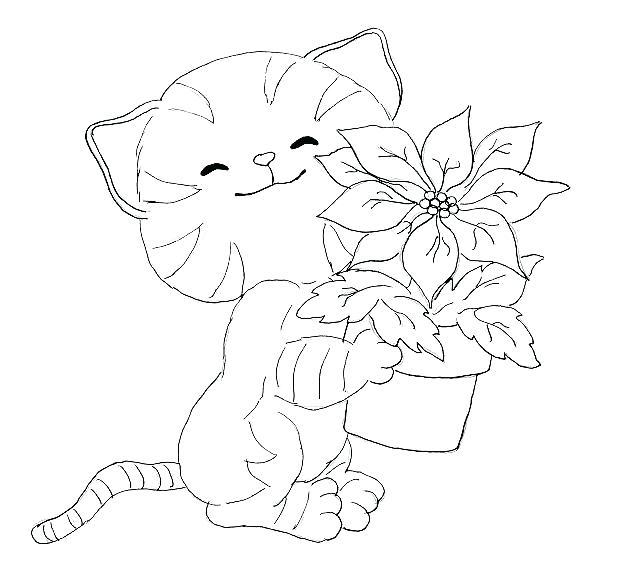 cute cat coloring pages