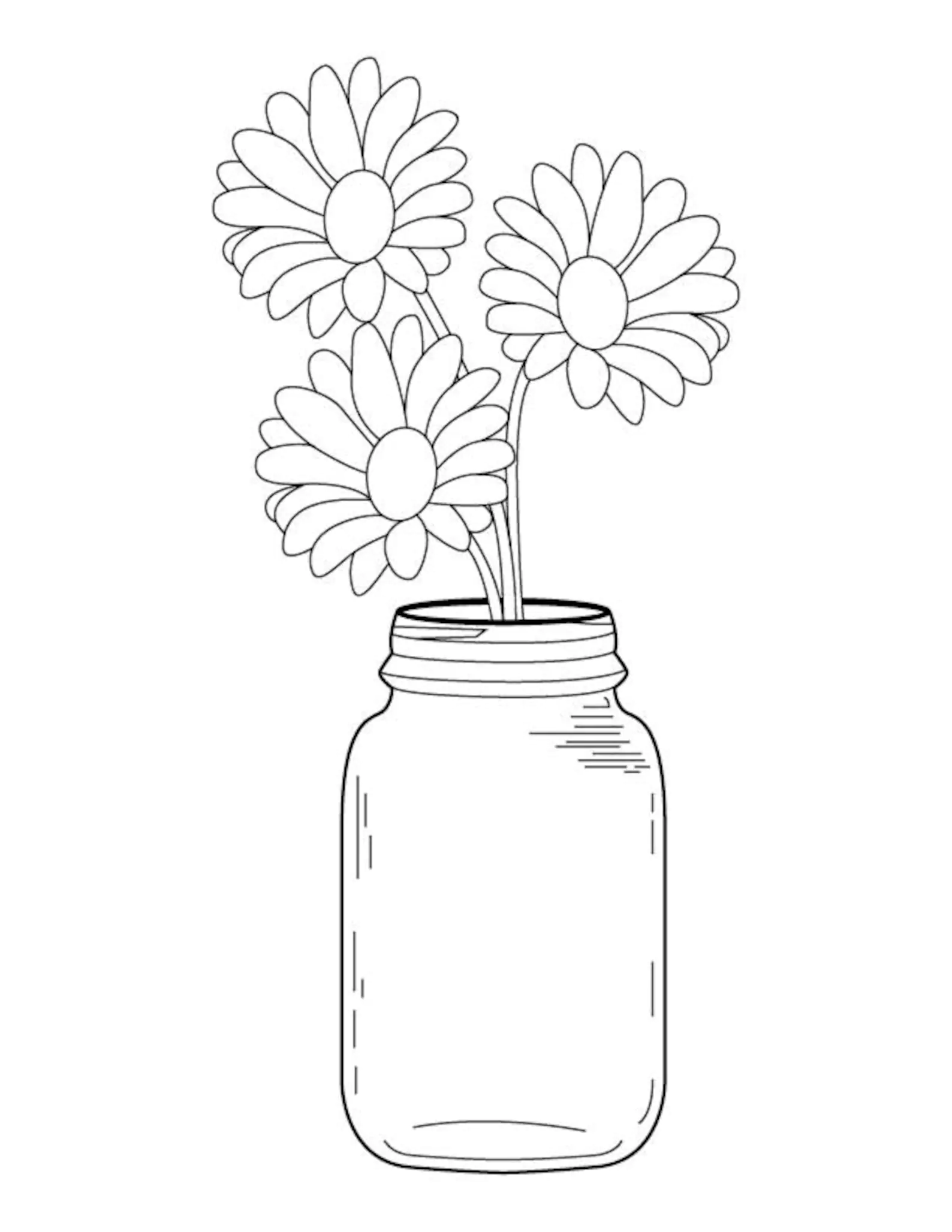 daisy flower coloring pages